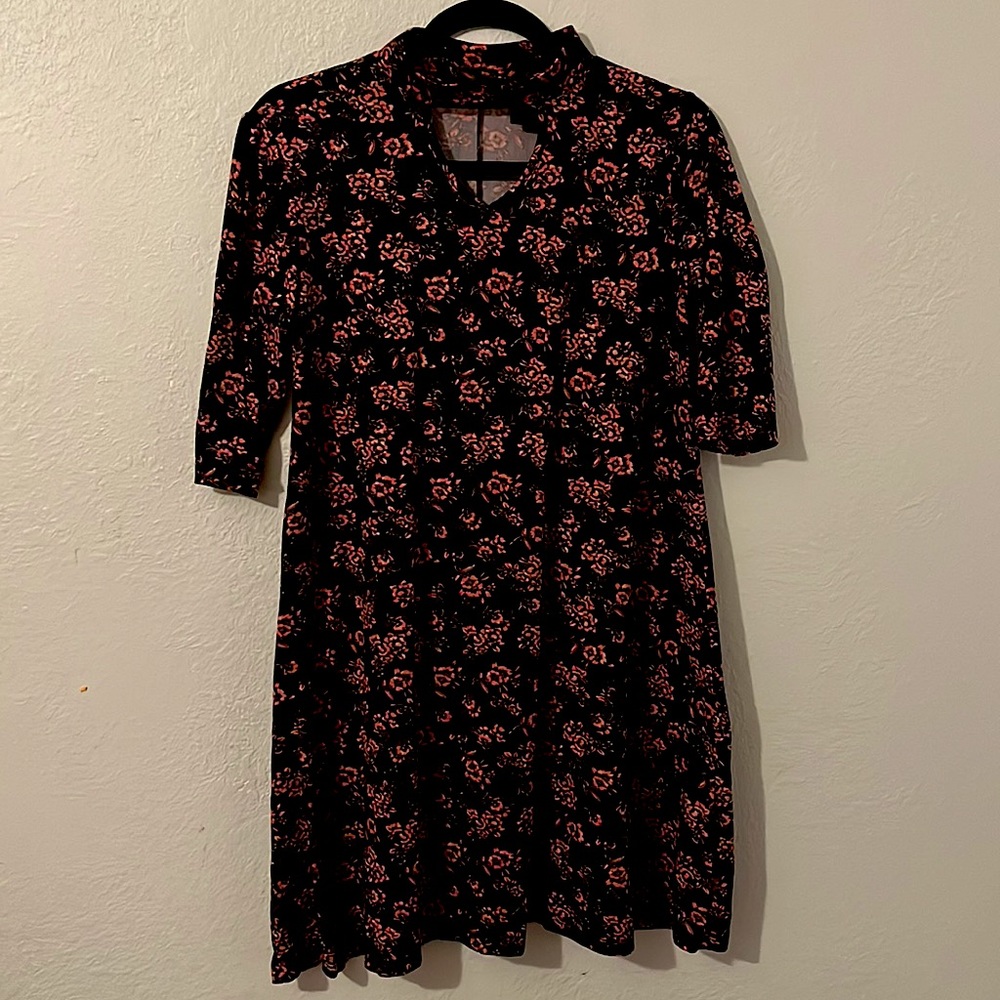 Floral Joe Boxer Mini Dress with Cut Out